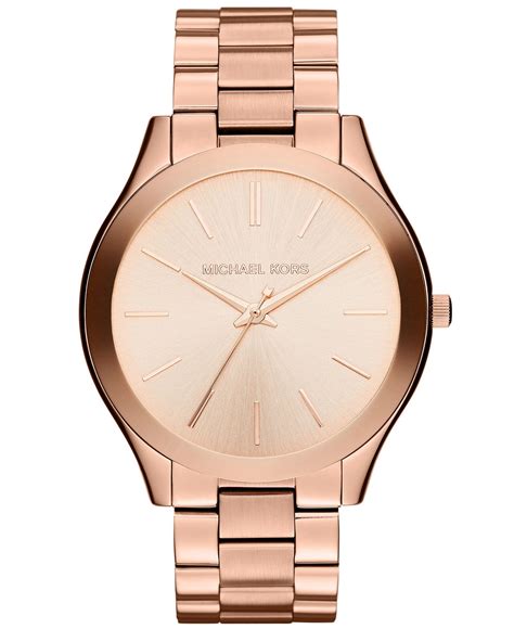 macys michael kors gold watch